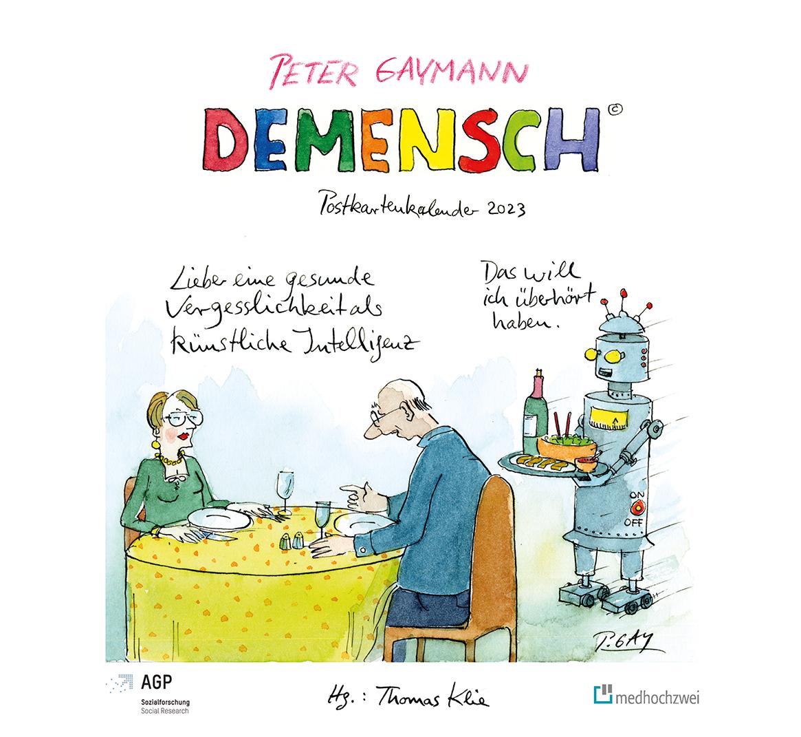 Peter Gaymann Postkartenkalender Demensch 2023 