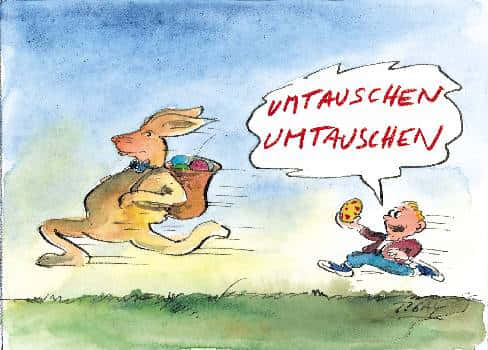 Peter Gaymann Postkarte Ostern Umtauschen