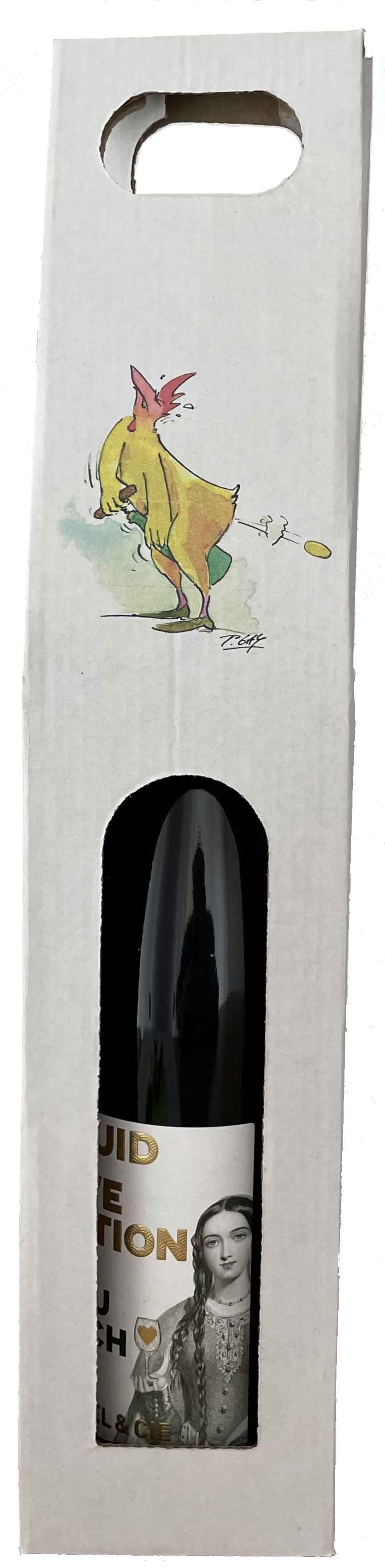 Peter Gaymann Weinverpackung 1 Flasche Motiv Korkenzieher